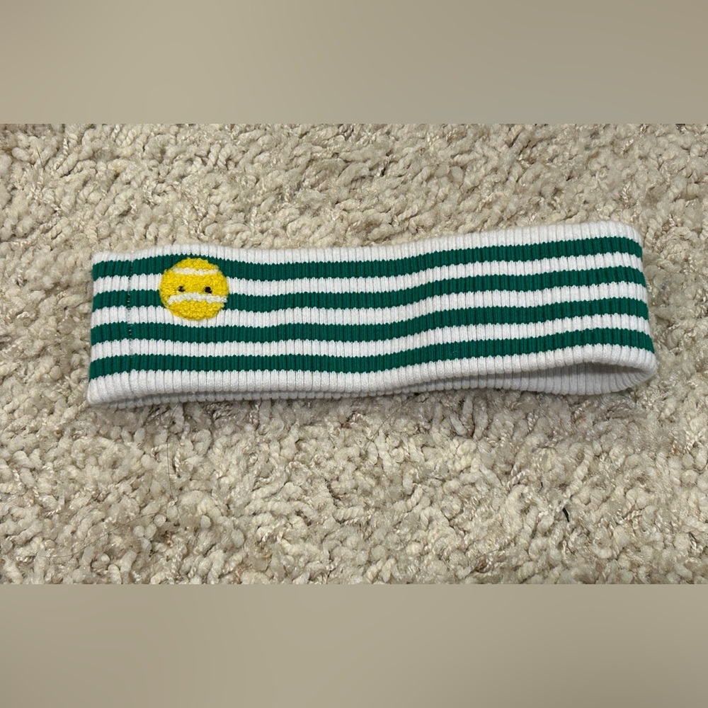Tory Burch, Pickleball headband, Terry cloth activewear, rare, NWOT